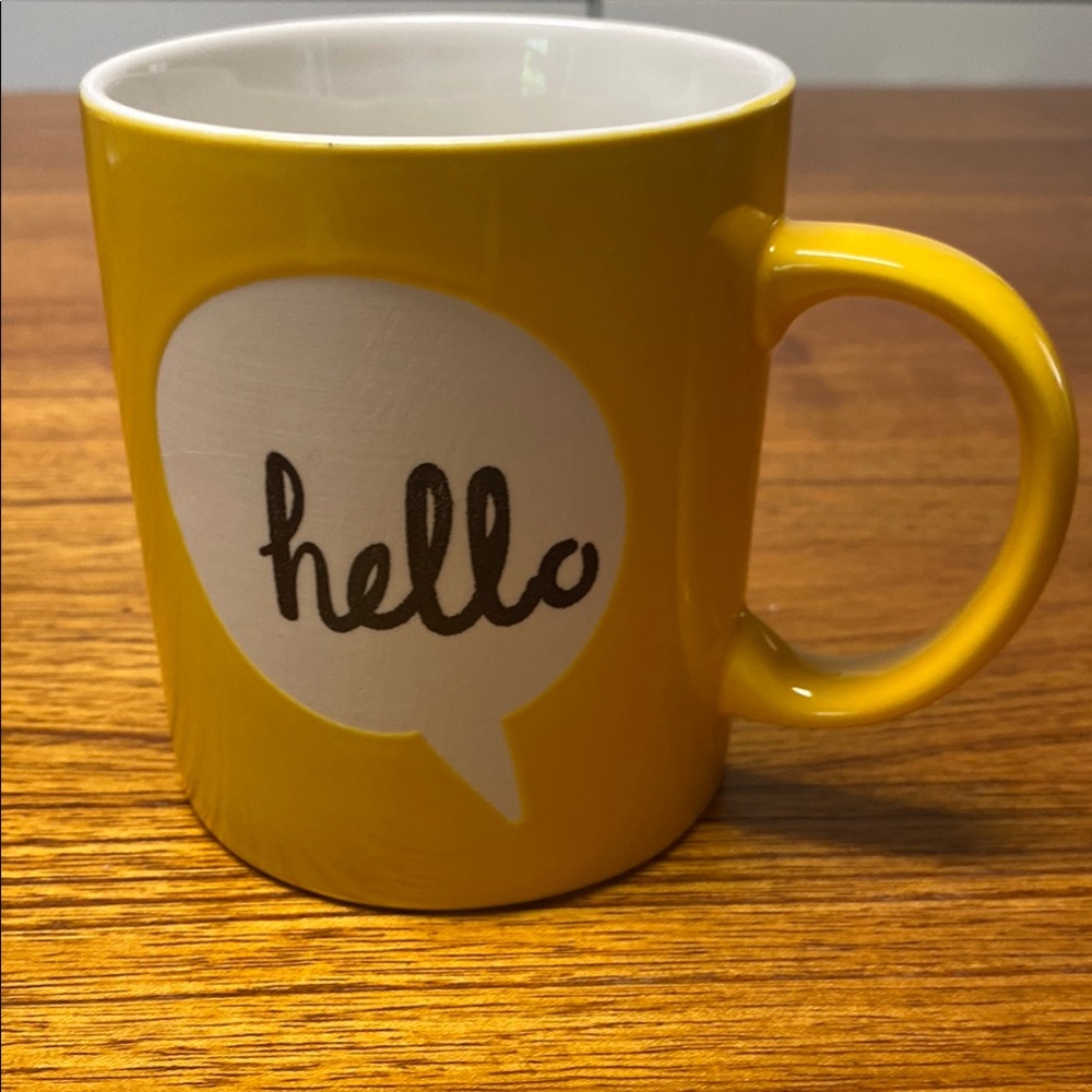 Yellow Hello Mug
